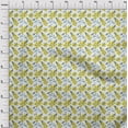 thumbnail image 3 of oneOone Polyester Spandex Yellow Fabric Florals Sewing Material Print Fabric By The Yard 56 Inch Wide-X6S, 3 of 4