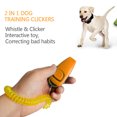 thumbnail image 1 of Amdohai 2pcs Dog Training Clickers 2 in 1 Whistle and Clicker Pet Training Tools with, 1 of 8