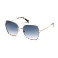 thumbnail image 1 of Kenneth Cole New York Women's Geometric Sunglasses, Gold/Gradient Blue, 60mm, 1 of 1