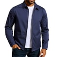 thumbnail image 2 of Yusimy Men's Lightweight Casual Bomber Jacket - Color Block Design Classic Varsity Style, 2 of 9