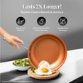 thumbnail image 3 of Gotham Steel Diamond Copper 9.5” Nonstick Fry Pan Ti-Cerama Coating Skillet – Oven and Dishwasher Safe Cookware, 3 of 6