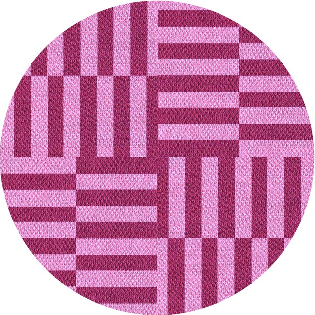 Ahgly Company Tapis Rond Lavable en Machine Intérieur Transitionnel Violet Violet, 8 Pieds Rond