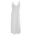 thumbnail image 1 of Gspmoly Robes pour Femmes Grande Taille, Mode Féminine Décontractée Couleur Cordon Sans Manches Col en V Robe avec Poches Robe de Cocktail Aubaines, 1 of 1
