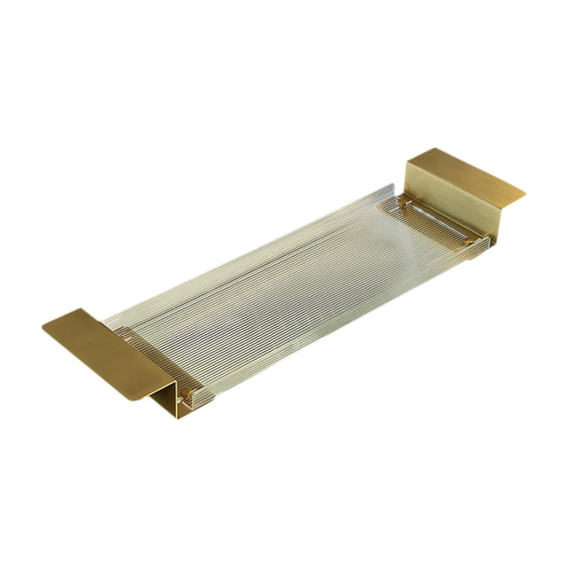 veasfak Acrylic Bathtub Tray Extendable Non Slip Bathtub Rack for Towel Candle Phone 70 cm Length