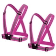 thumbnail image 1 of TOPTIE 2Pack Reflective Running Vest Lightweight High Visibility Adjustable Safety Vest for Running, Jogging-Hot Pink, 1 of 8