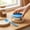 Blue#38625, variant on 3-in-1 Silicone Pet Can Lids for Dog and Cat Food, Airtight Universal Sealing Covers with Spoon, Food Grade Reusable Fresh Keeping Set
