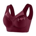 thumbnail image 4 of fheaev Seamless Mesh Lace Bras for Women No Underwire Wireless Bras with Support And Lift Full Coverage Deep V Bralettes Everyday Bra, 4 of 8