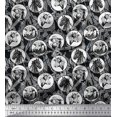 thumbnail image 1 of Soimoi Poly Georgette Fabric Rocket,Planet & Astronaut Animal Print Fabric by The Yard 42 Inch Wide, 1 of 3