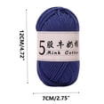 thumbnail image 3 of Naittoop Fil de Coton Lait, Couleur Soleil, 325 m, 1 Pelote, 3 of 6