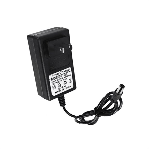 NATEFEMIN Chargeur de Batterie d'Outils au Lithium-Ion Prise US 21V pour Perceuses Sans Fil Scies Souffleuses à Feuilles Protection contre les Courts-Circuits Facile à Ranger Compact