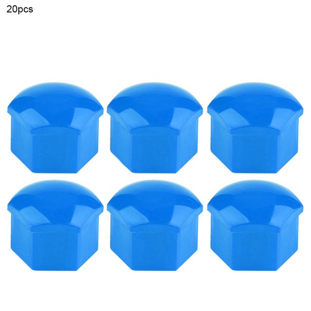 Car Wheel Nut Caps 20pcs 19mm Auto Hub Screw Cover Bolt Rims Exterior