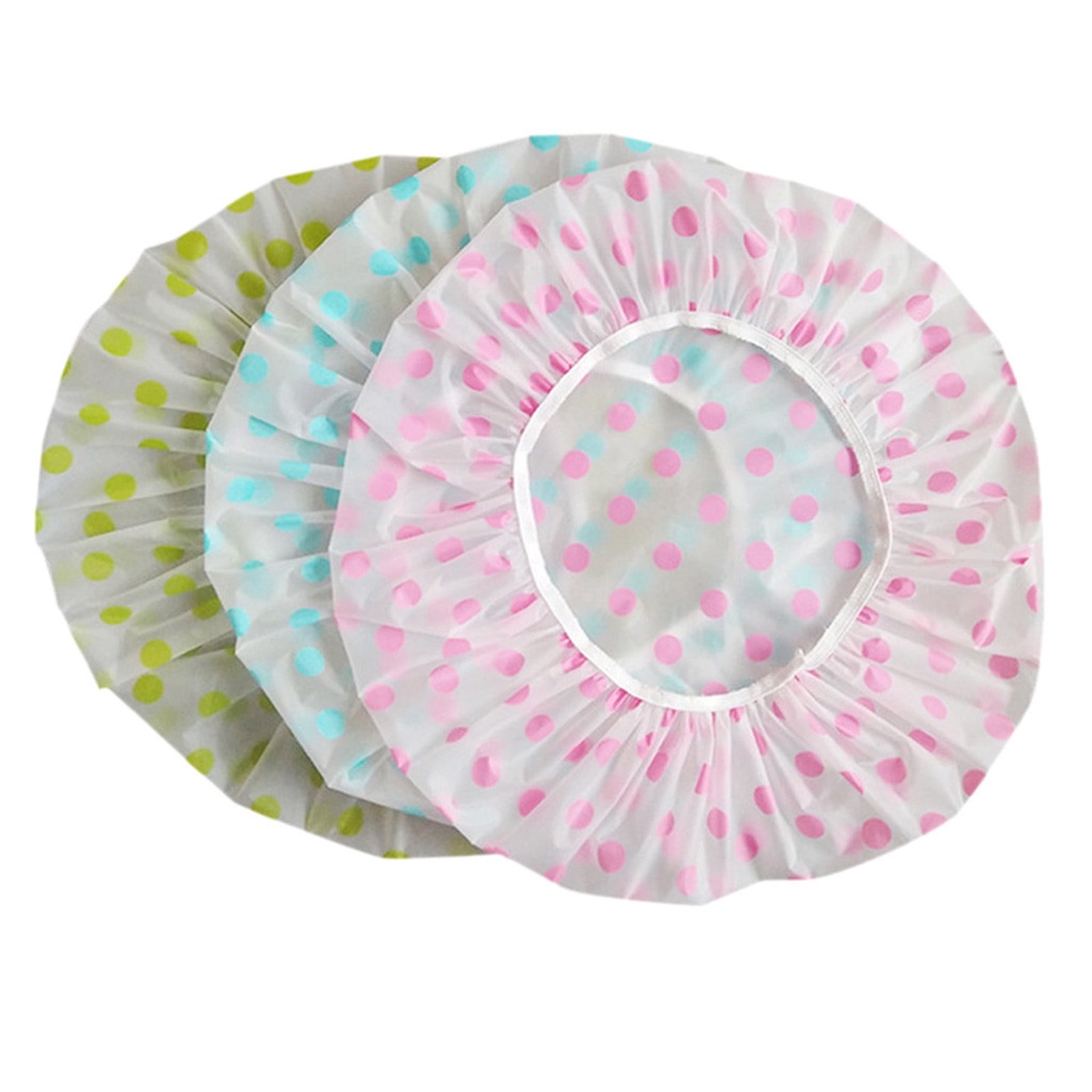 Bonnet de Douche Réutilisable Bonnet de Douche 3 Pcs Bonnet de Douche Bonnet de Douche Élastique