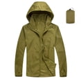 thumbnail image 1 of AherBiu Coupe-Vent Imperméable pour Femmes Imperméable Léger Manteau de Pluie à Capuche Veste de Randonnée Extérieure avec Sac de Rangement, 1 of 2