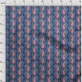 thumbnail image 3 of oneOone Viscose Jersey Tissu Imprimé Floral & Paisley 60 Pouces de Large, 3 of 4