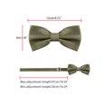 thumbnail image 4 of INSPIRE CHIC Accessoires de Nœud Papillon pour Homme Sangle Ajustable Formel Uni Smoking Pré-Noué Gris, 4 of 5