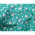 thumbnail image 5 of oneOone Silk Tabby Fabric Triangle Geometric Printed Fabric 1 Yard 42 Inch Wide, 5 of 5