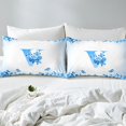 thumbnail image 4 of Erosebridal Letter Initial Full Sheet Sets,Monogrammed Personalized Bedding Full Size,Flower Decor,Lightweight,4-Piece, 4 of 7