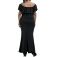 thumbnail image 4 of KVMeteor Women's Plus Size Sexy Open Shoulder Sleeveless Slit Maxi Dress, 4 of 4