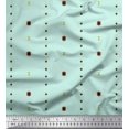 thumbnail image 1 of Soimoi Green Poly Georgette Fabric Butidar Jamdani Decor Fabric Printed Yard 42 Inch Wide, 1 of 2