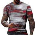 thumbnail image 1 of EGNMCR T-Shirts pour Homme T-shirt Homme Non Positionné Imprimé Régulier Loisirs Vacances Sport Manches Courtes Col Rond T-shirt Blouses Cadeaux pour Hommes, 1 of 4