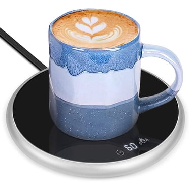 Coffee Mug Warmer & Cup Warmer for Desk, Electric Beverage Tea Warmer with Timing & Temperature Control, Coffee Warmer Plate for Cocoa Tea Water Milk, Candle Wax Cup Warmer Heating Plate