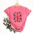thumbnail image 4 of Pisexur Hauts pour Femmes, Hauts d'Été pour Femmes, Hauts pour Dames, Nouveau Pull à Manches Courtes Col Rond Décontracté Imprimé Rose, 3TG, 4 of 5
