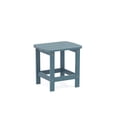 thumbnail image 2 of Tanfly Teal Side Table 100% Weather-Resistant Polycarbonate, UV Protected, Indoor & Outdoor Use, 2 of 3