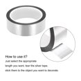thumbnail image 4 of Unique Bargains Silver Tone Metalized Tape 1.2 Inch x 55 Yards Decor Tape for DIY, 4 of 6
