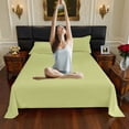 thumbnail image 3 of Solid Color Minimalist Sheet Skin Friendly Bed Sheet Easy To Care For Comfortable Sleep Sheet Skin Friendly Household Solid Color Pale Sheets Care Sheets Fan under Sheets Mid Sheets Linen Bed Sheet, 3 of 3