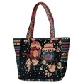 thumbnail image 3 of facefd Embroidered Handmade Women Shoulder Bag Travel Bag Gift Blue Yellow Owl, 3 of 8