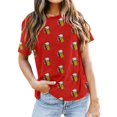 thumbnail image 1 of Men's Casual Short Sleeve T Shirt With Beer Print Comfortable Round Neck Tee For Daily Wear Spring Summer Fall Basic Top, 1 of 3