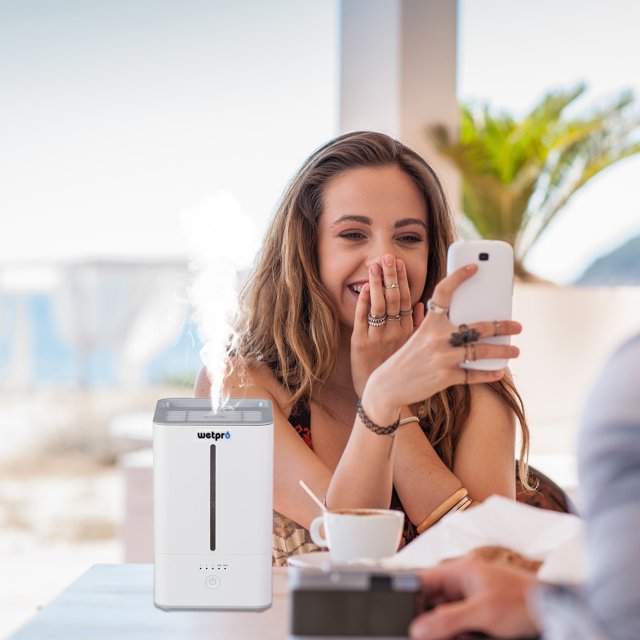 Dvkptbk Humidificateur Réservoir d'Eau Grande Capacité 26W 4L avec Aromathérapie