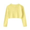 thumbnail image 3 of Timegard Girl Lightweight Cardigan Open Front Button Hollow out Children Comfy Cute Knit Shrug Solid Color, 3 of 6