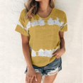 thumbnail image 1 of Wolfast T-Shirts pour Femmes Mode Femmes Mode T-Shirt Imprimé Manches Courtes Blouse Col Rond Hauts Décontractés Manches Courtes Blouses pour Femmes, 1 of 9