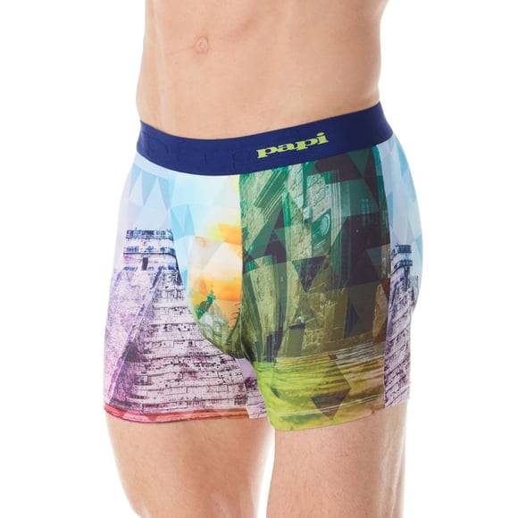 Caleçon Boxeur à Séchage Rapide à Imprimé Numérique pour Homme Papi 626719 (Imprimé Paysage 3 S)