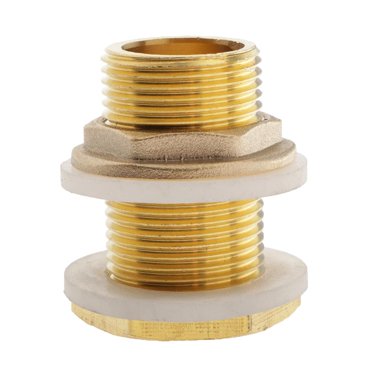GUOOL Connexion de Cloison pour Réservoir d'Eau avec Tuyau en Caoutchouc DN15 45mm
