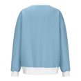 thumbnail image 4 of MeetoTime Women's Crewneck Sweatshirts Fall Long Sleeve Oversized Pullover Sweatshirts with Pockets, 4 of 5