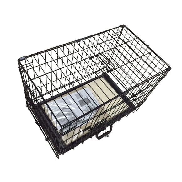 21" Wire 2 Door Dog Pet Crate With Mat