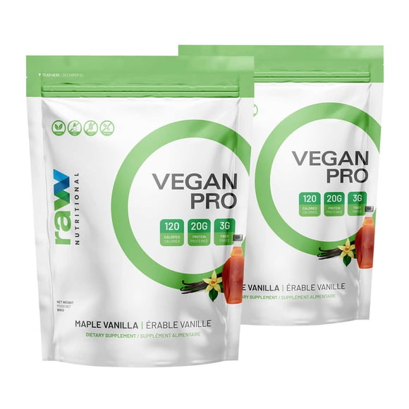 Poudre de Protéines Végétales Vegan Pro, 2 x 908 g (Vanille Érable)