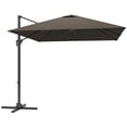 thumbnail image 1 of Outsunny Parasol Suspendu Déporté Carré 8 Pieds X 8 Pieds pour Patio avec Base en Croix, Beige, 1 of 10