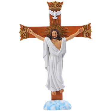 Jesus Statue Western Statue Jesus Sculpture Catholic Figurine Decorative Ornament
