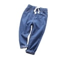 thumbnail image 1 of Jeans en Denim pour Garçons - Jambe Fuselée Ajustée Joggers Cargo, 1 of 2