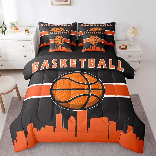 YST Boys Sport Bedding Comforter Set, Sports Theme, 7-Piece, King