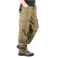 thumbnail image 5 of cllios Aubaines Pantalon Cargo pour Homme Coupe Décontractée Pantalon à Multiples Poches Pantalon de Travail Militaire Pantalon Classique de Randonnée Cargo, 5 of 5