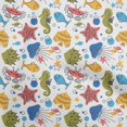 thumbnail image 1 of oneOone Velvet Medium Blue Fabric Beach Sewing Craft Projects Fabric Prints By Yard 58 Inch Wide, 1 of 4