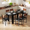 thumbnail image 2 of Costway 47"-62" Extendable Dining Table for 4-8 People for Dining Room Home Office Black, 2 of 10
