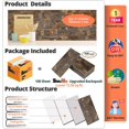 thumbnail image 4 of StyloVue 4 Pieces Peel and Stick Backsplash for Kitchen, 3" x 6" PVC Subway Tile 2024 Upgraded Rust Slate Backsplash Stick on Tile Elevate Kitchen, Bathroom, Fireplace,RV, 4 of 8