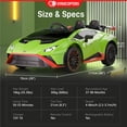 thumbnail image 3 of Gyrocopters Lamborghini Licensed 2 Seater Kids Ride on Car | 12V Electric Vehicle with Stories, Music | Powered Ride on Car for Kids with Parental Remote Control, LED Lights | Green, 3 of 3