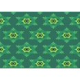 thumbnail image 1 of Ahgly Company Machine Washable Indoor Rectangle Transitional Medium Teal Green Area Rugs, 6' x 9', 1 of 7