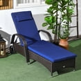 thumbnail image 2 of Outsunny Rattan Chaise Lounge Chair with Headrest and Adjustable Backrest, 2 of 10